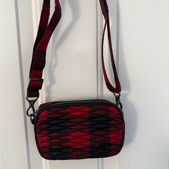 Lug Coupe Red and black check crossbody, shoulder or belt bag - Picture 11 of 11